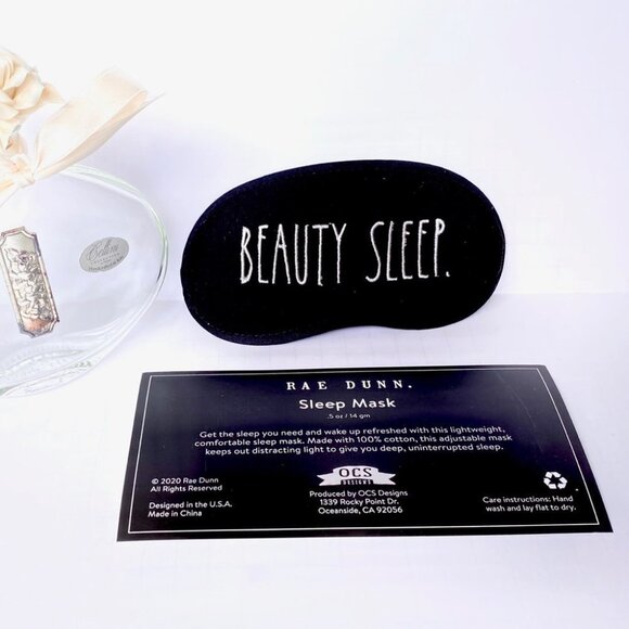NEW Rae Dunn ๐ดSleep Mask - BEAUTY SLEEP ๐ Super Cute Stocking Stuffer! ๐ - Picture 2 of 3